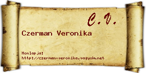 Czerman Veronika névjegykártya